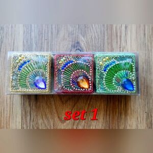 ‼️3 for$15‼️🔷️Pier 1 Set of 3 Jeweled Trinket Boxes🔷️